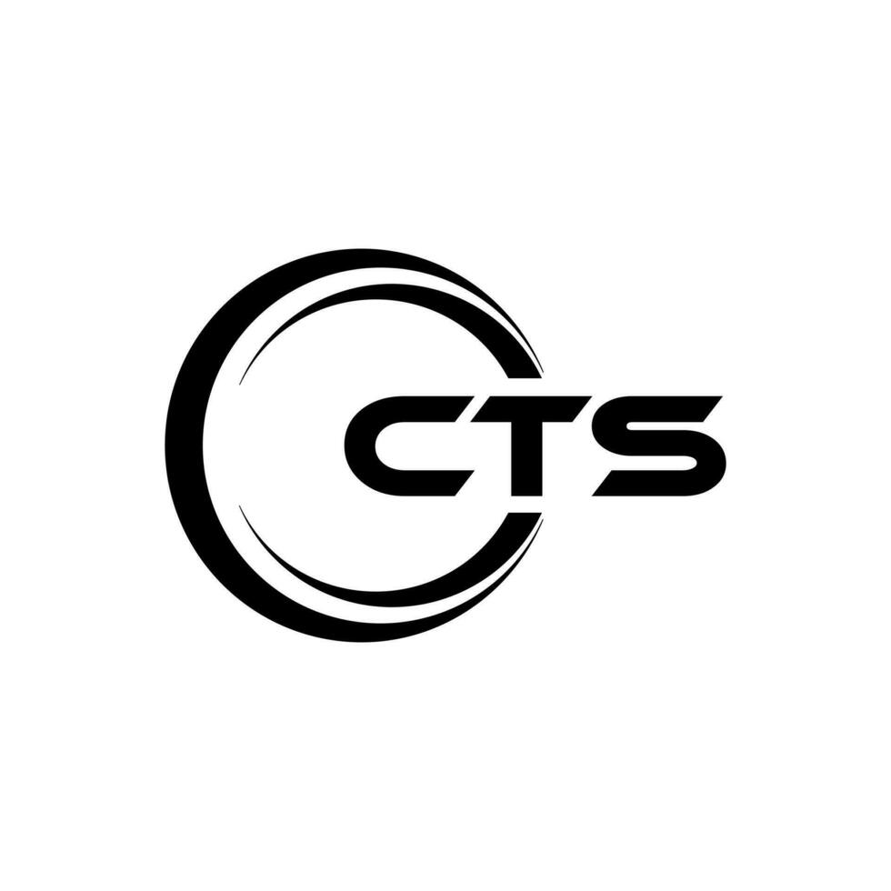 cts logo ontwerp, inspiratie voor een uniek identiteit. modern elegantie en creatief ontwerp. watermerk uw succes met de opvallend deze logo. vector