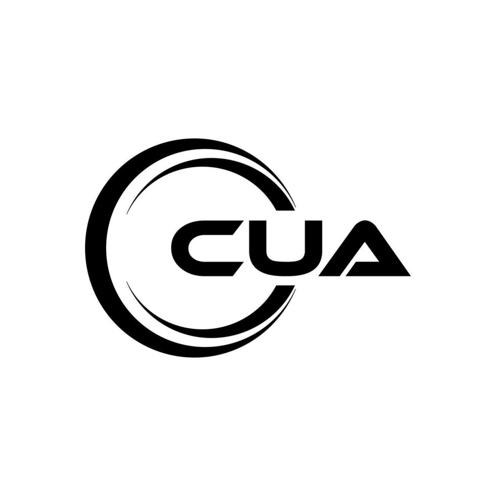 cua logo ontwerp, inspiratie voor een uniek identiteit. modern elegantie en creatief ontwerp. watermerk uw succes met de opvallend deze logo. vector