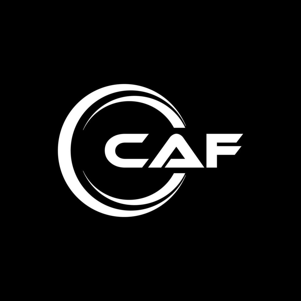 caf logo ontwerp, inspiratie voor een uniek identiteit. modern elegantie en creatief ontwerp. watermerk uw succes met de opvallend deze logo. vector
