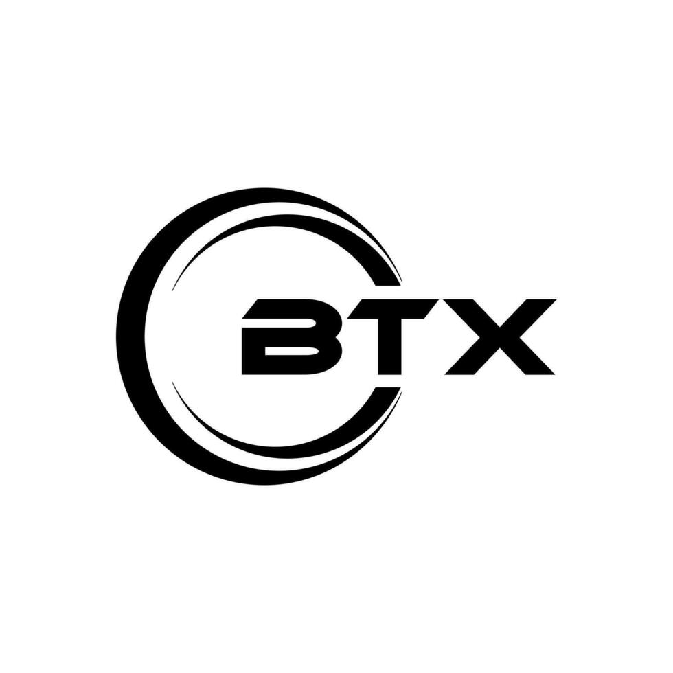 btx logo ontwerp, inspiratie voor een uniek identiteit. modern elegantie en creatief ontwerp. watermerk uw succes met de opvallend deze logo. vector