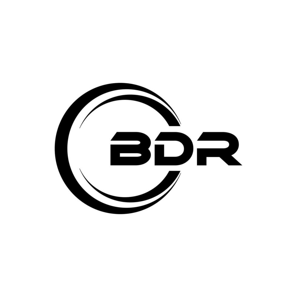 bdr logo ontwerp, inspiratie voor een uniek identiteit. modern elegantie en creatief ontwerp. watermerk uw succes met de opvallend deze logo. vector