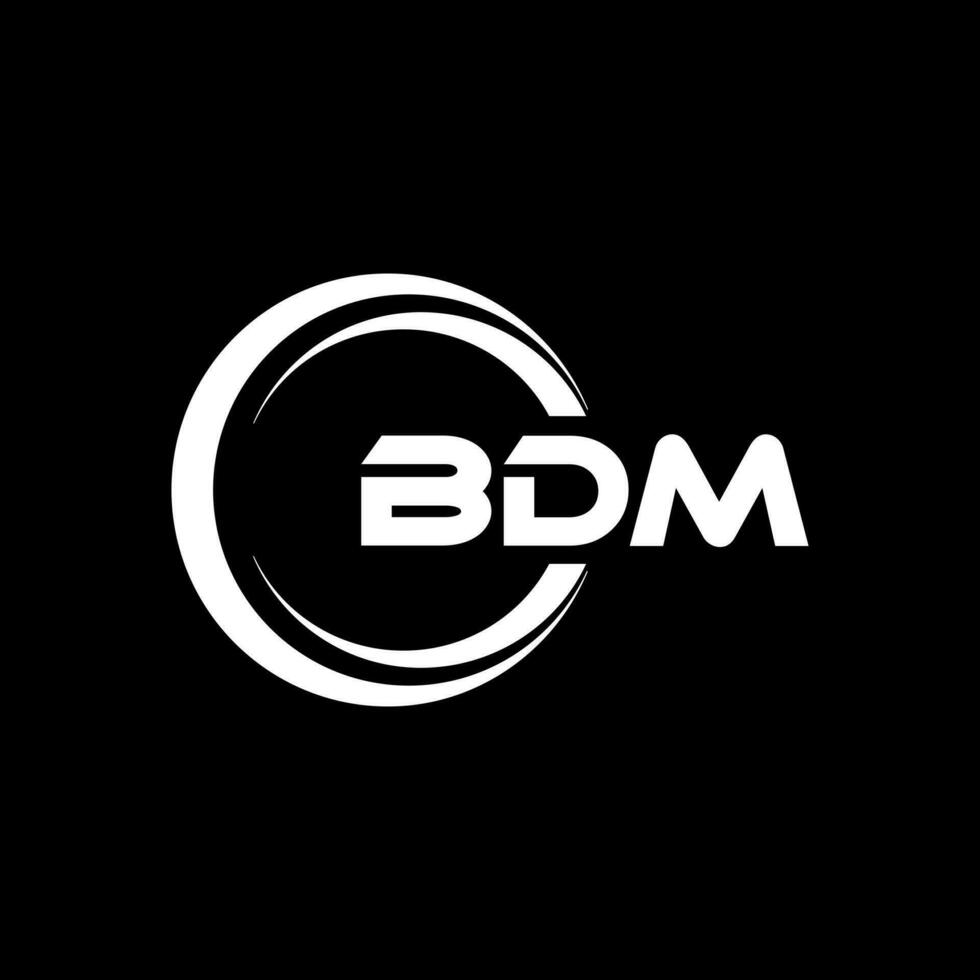 bdm logo ontwerp, inspiratie voor een uniek identiteit. modern elegantie en creatief ontwerp. watermerk uw succes met de opvallend deze logo. vector