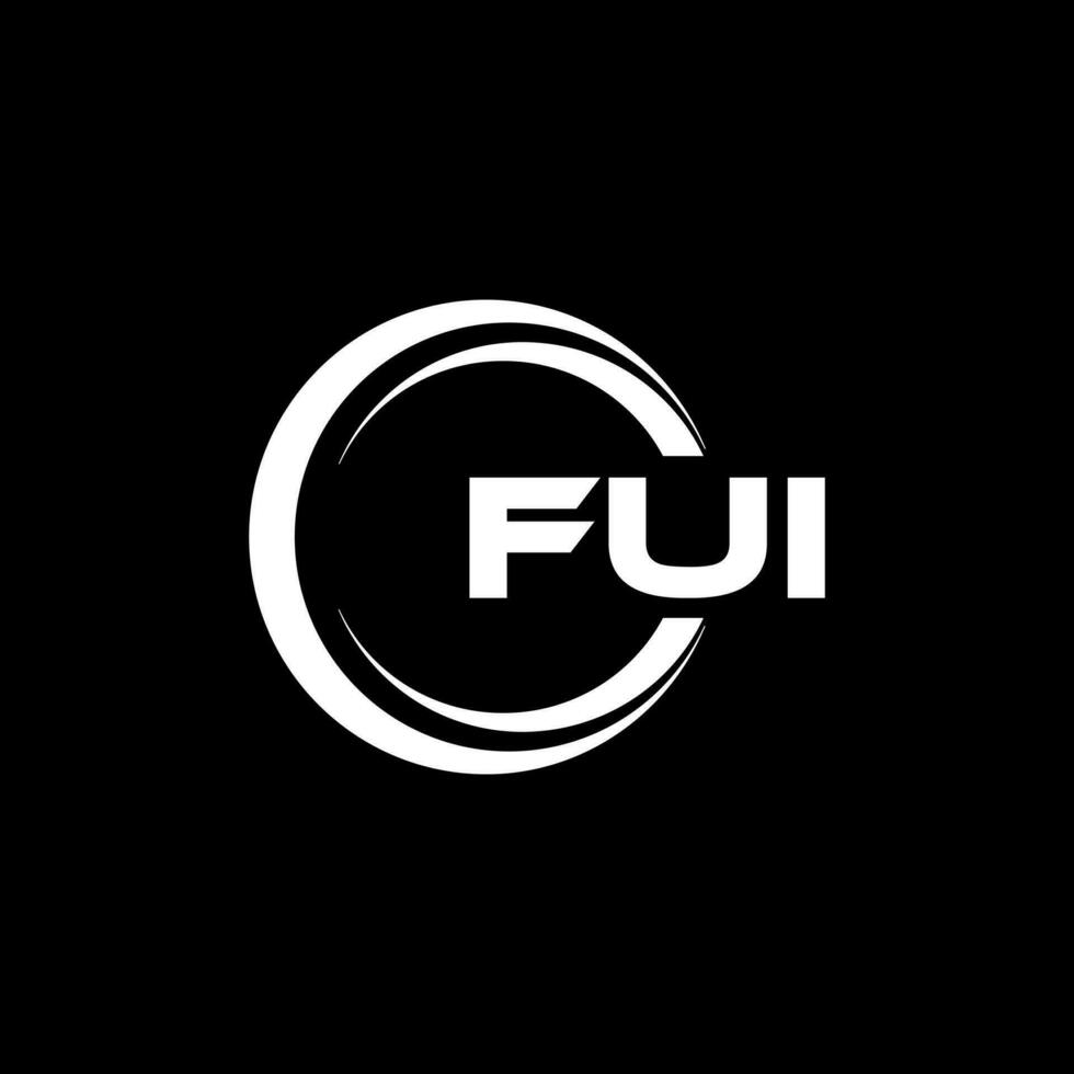 fui logo ontwerp, inspiratie voor een uniek identiteit. modern elegantie en creatief ontwerp. watermerk uw succes met de opvallend deze logo. vector