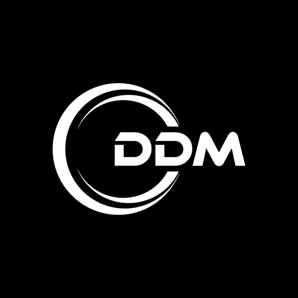 ddm logo ontwerp, inspiratie voor een uniek identiteit. modern elegantie en creatief ontwerp. watermerk uw succes met de opvallend deze logo. vector