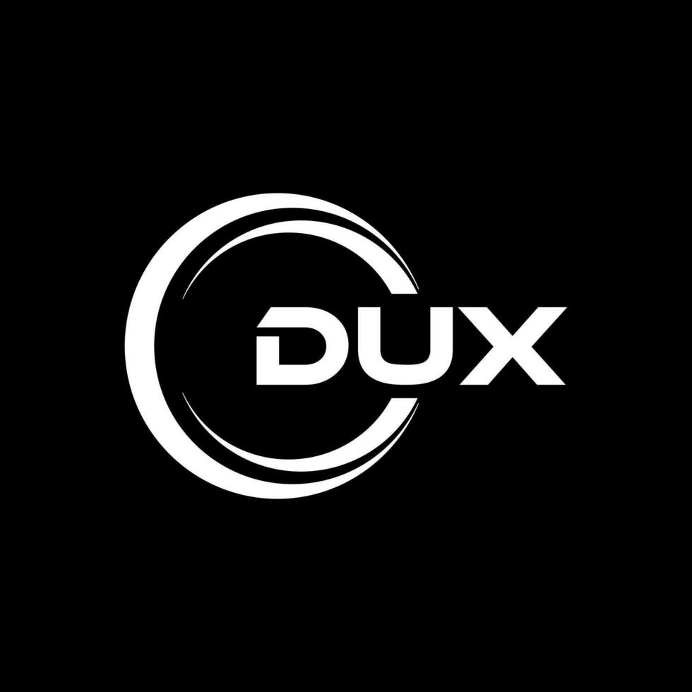 dux logo ontwerp, inspiratie voor een uniek identiteit. modern elegantie en creatief ontwerp. watermerk uw succes met de opvallend deze logo. vector