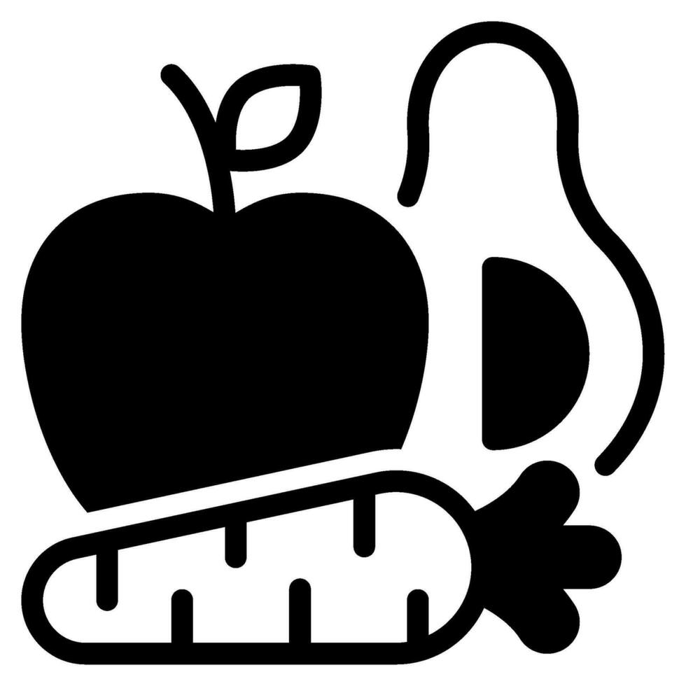 fruit en groenten icoon illustratie vector