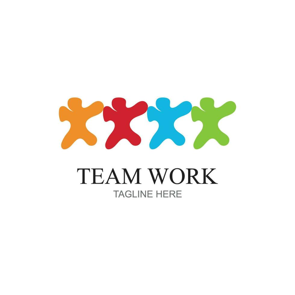 team werk logo ontwerp, samen. modern sociaal netwerk team logo ontwerp vector
