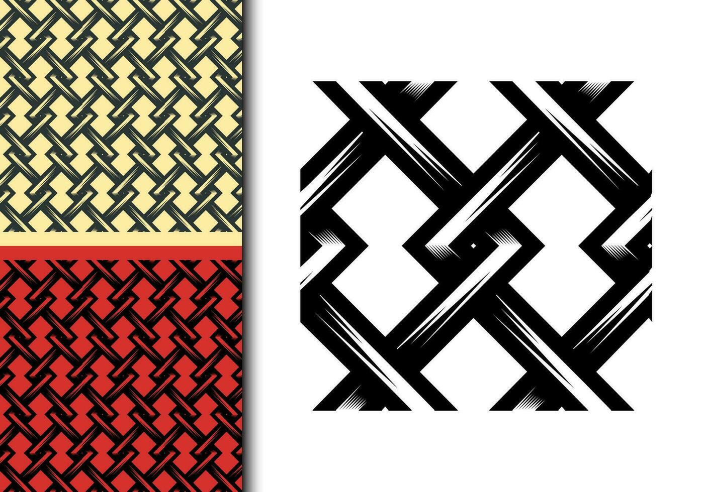 geometrie over- lappen schets naadloos patroon element vector voor achtergrond. modern en elegant vorm textuur. fit voor banier, achtergrond, poster, stof, omslag. vector eps 10