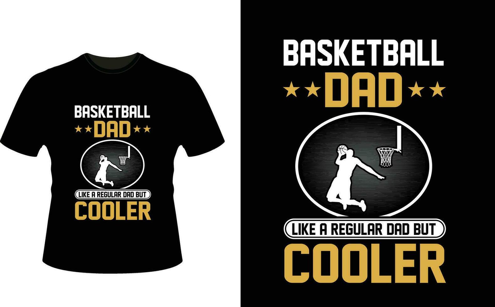 baskeball vader Leuk vinden een regelmatig vader maar koeler of vader papa t-shirt ontwerp of vader dag t overhemd ontwerp vector