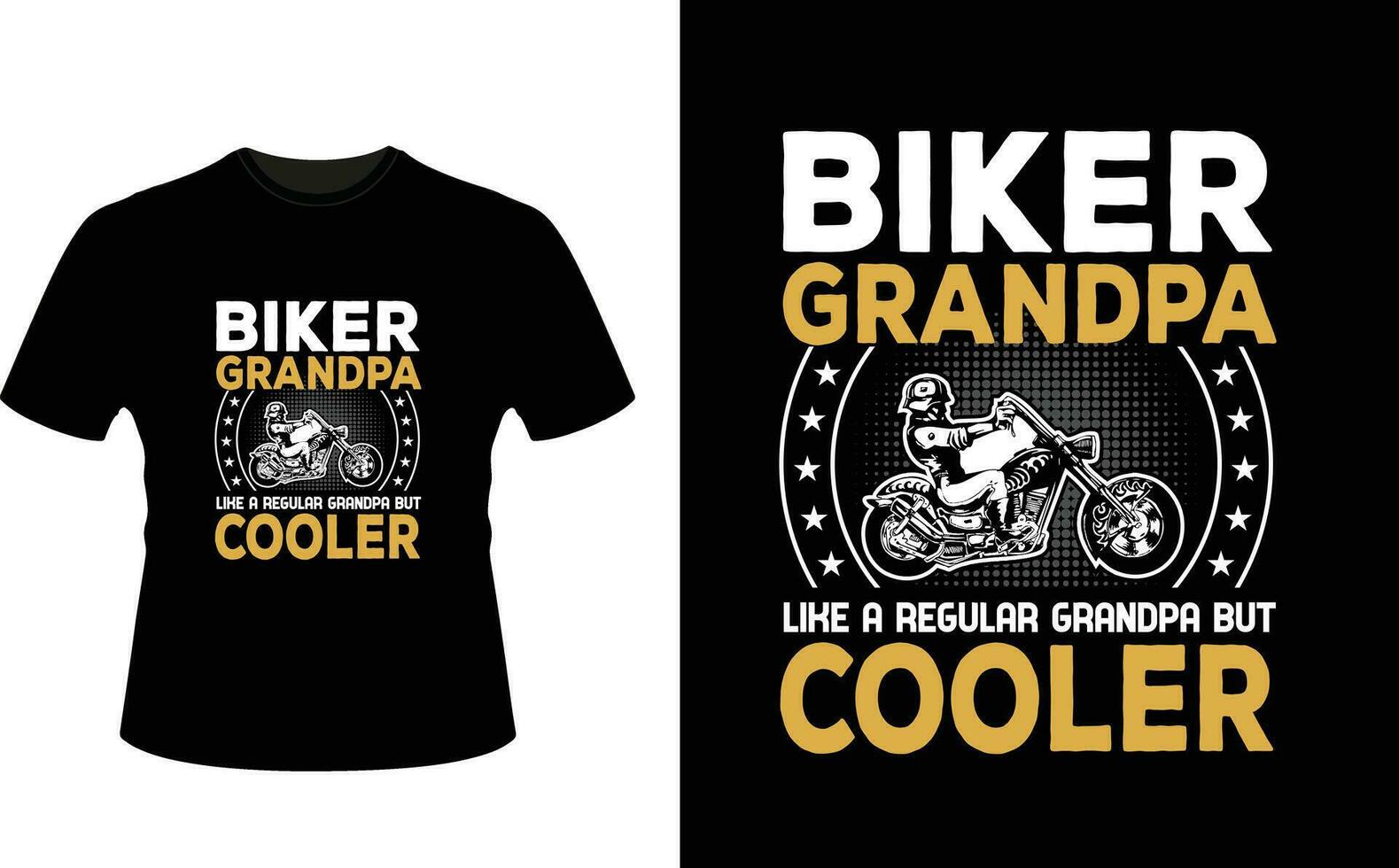 fietser opa Leuk vinden een regelmatig opa maar koeler of opa t-shirt ontwerp of opa dag t overhemd ontwerp vector
