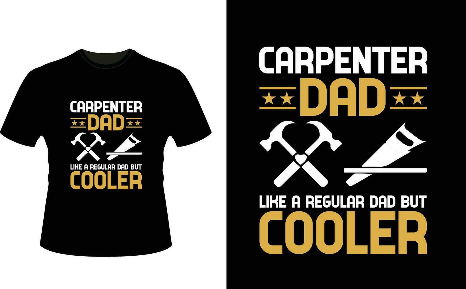 timmerman vader Leuk vinden een regelmatig vader maar koeler of vader papa t-shirt ontwerp of vader dag t overhemd ontwerp vector