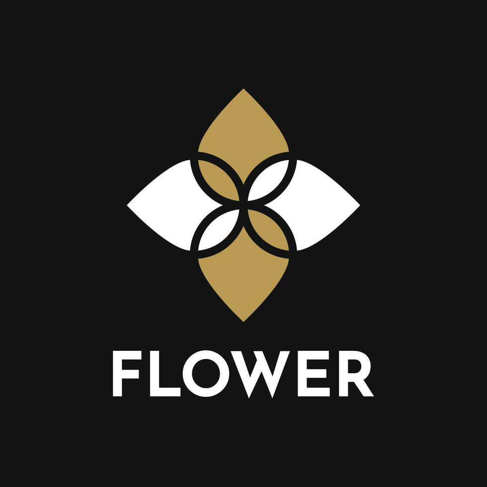 bloem abstract logo ontwerp concept vector