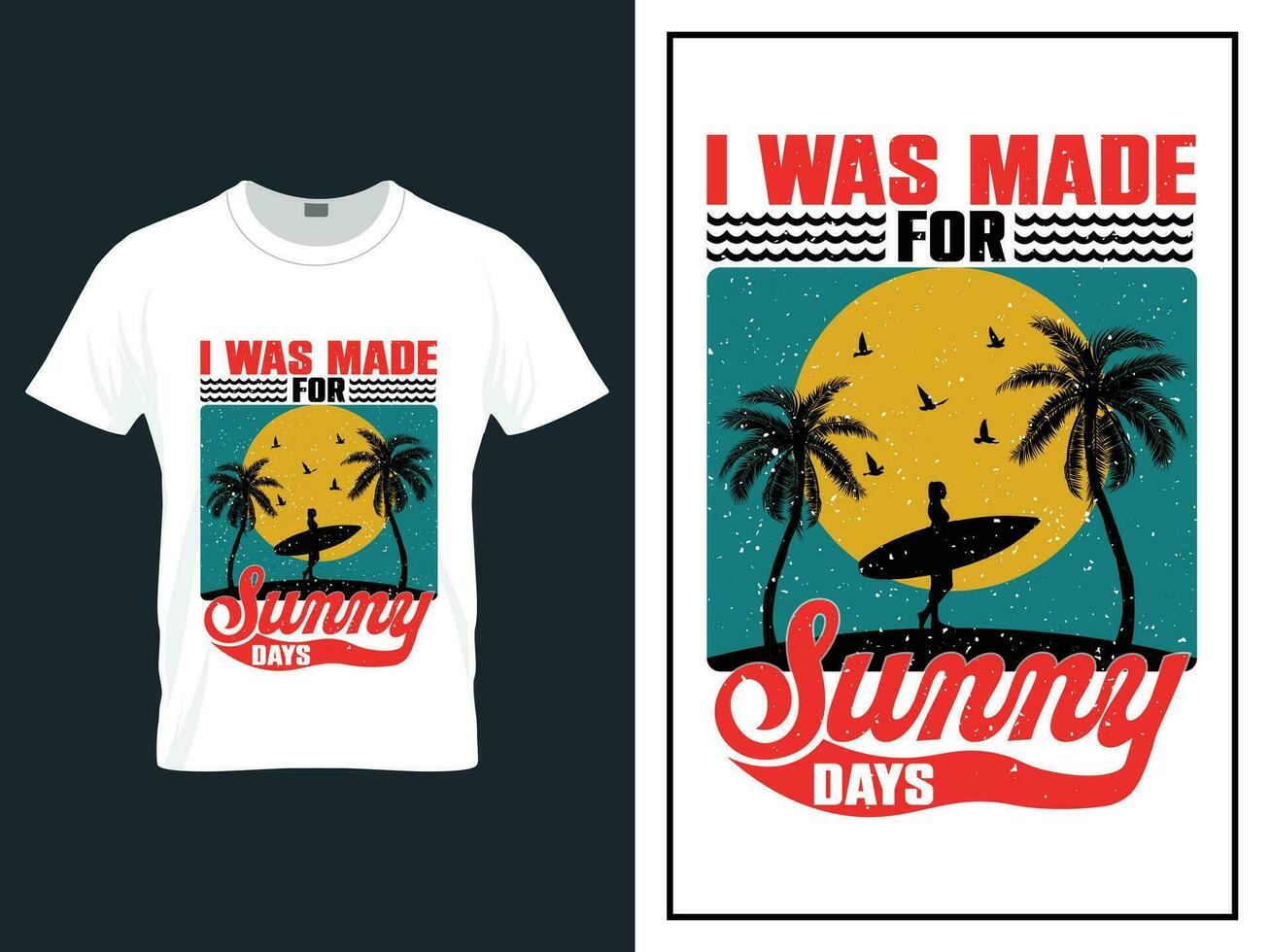 zomer tijd strand t-shirt ontwerp vector illustratie, vector zomer dag t overhemd ontwerp