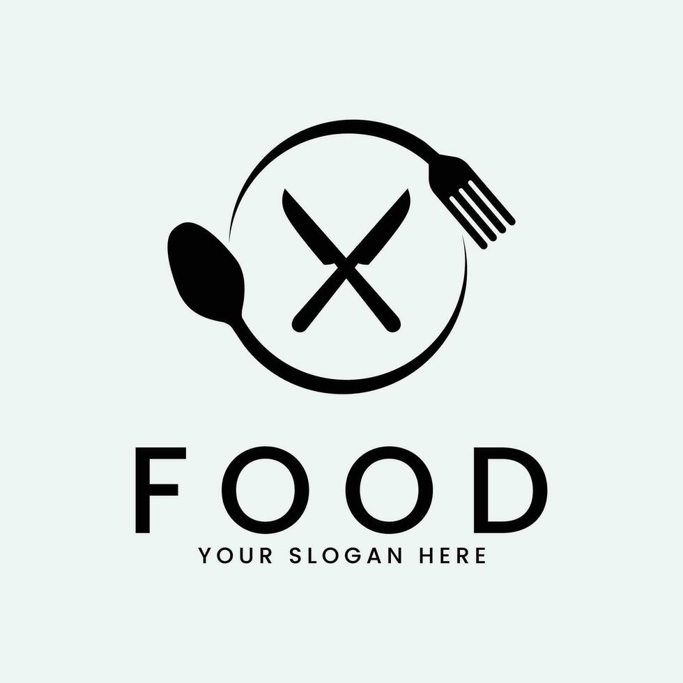 restaurant voedsel logo vector illustratie ontwerp