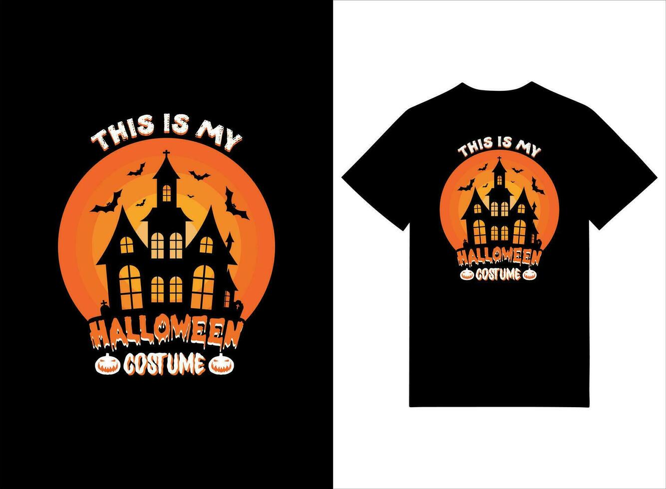 deze is mijn halloween kostuum t-shirt ontwerp vector