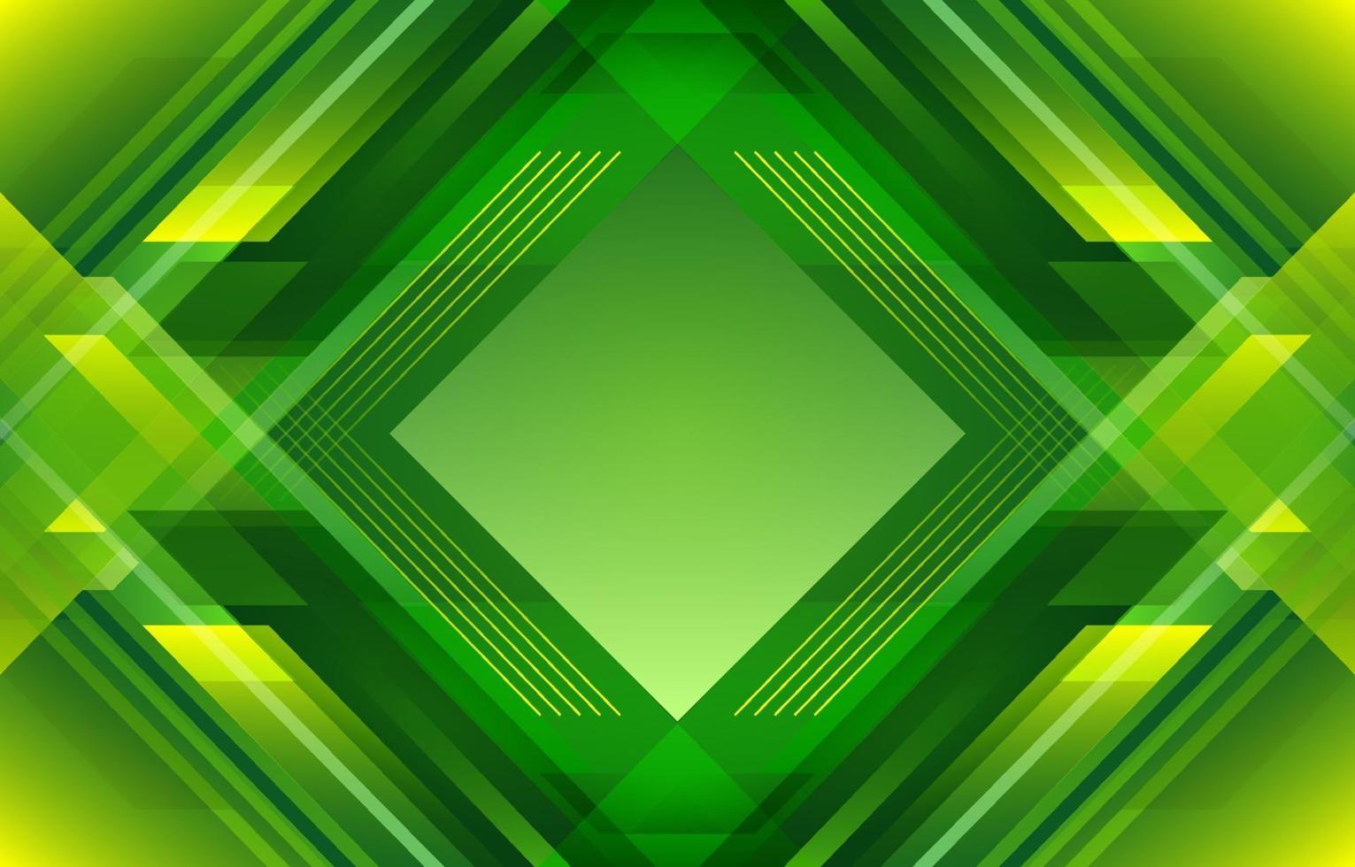 abstracte geometrische diamant groen geel verloop vector
