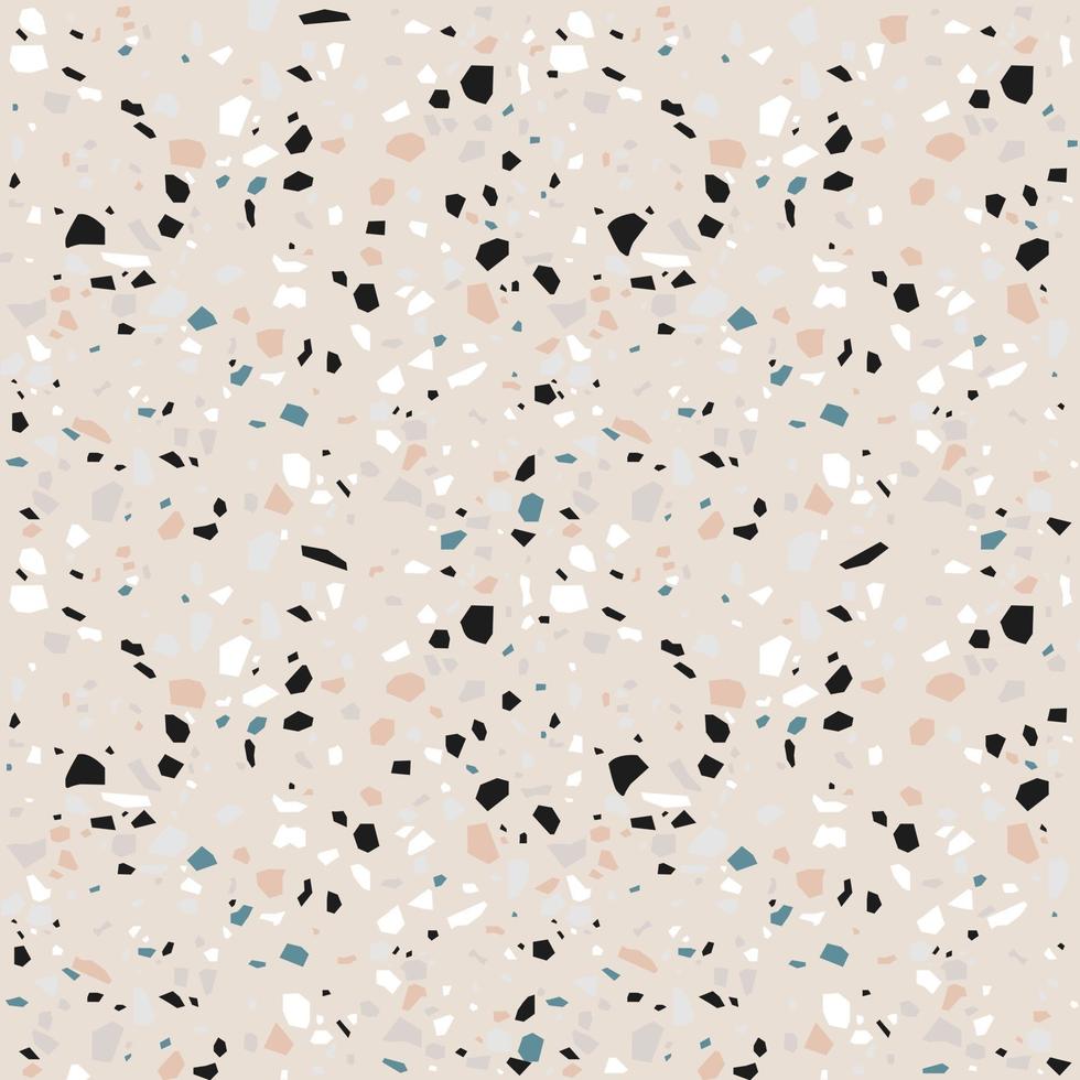 terrazzo naadloos patroon. pastel kleuren achtergrond. vector