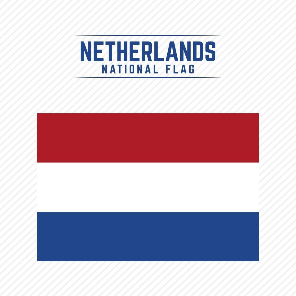 nationale vlag van nederland vector