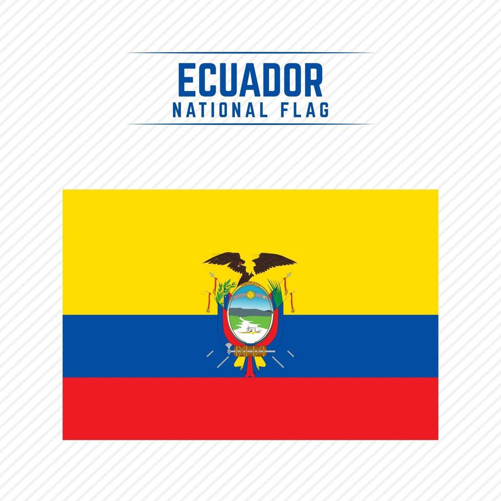 nationale vlag van ecuador vector