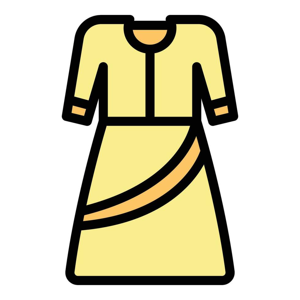 Tibet kleding icoon vector vlak