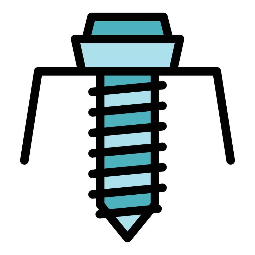 dak schroevedraaier icoon vector vlak