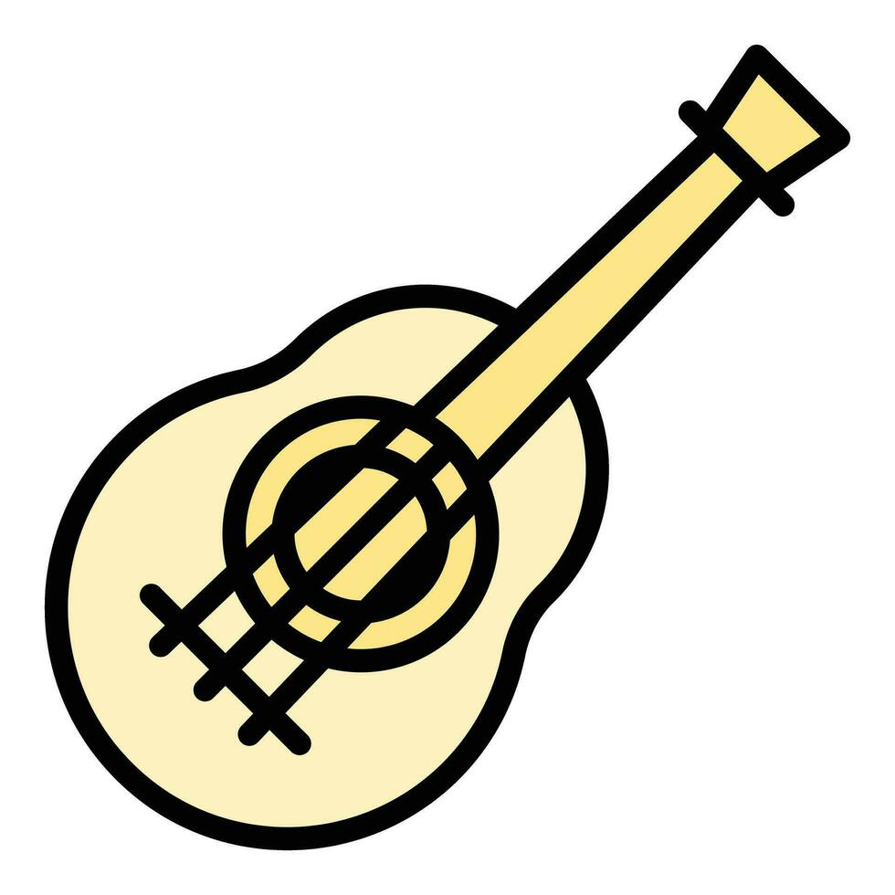 Hawaii ukulele icoon vector vlak