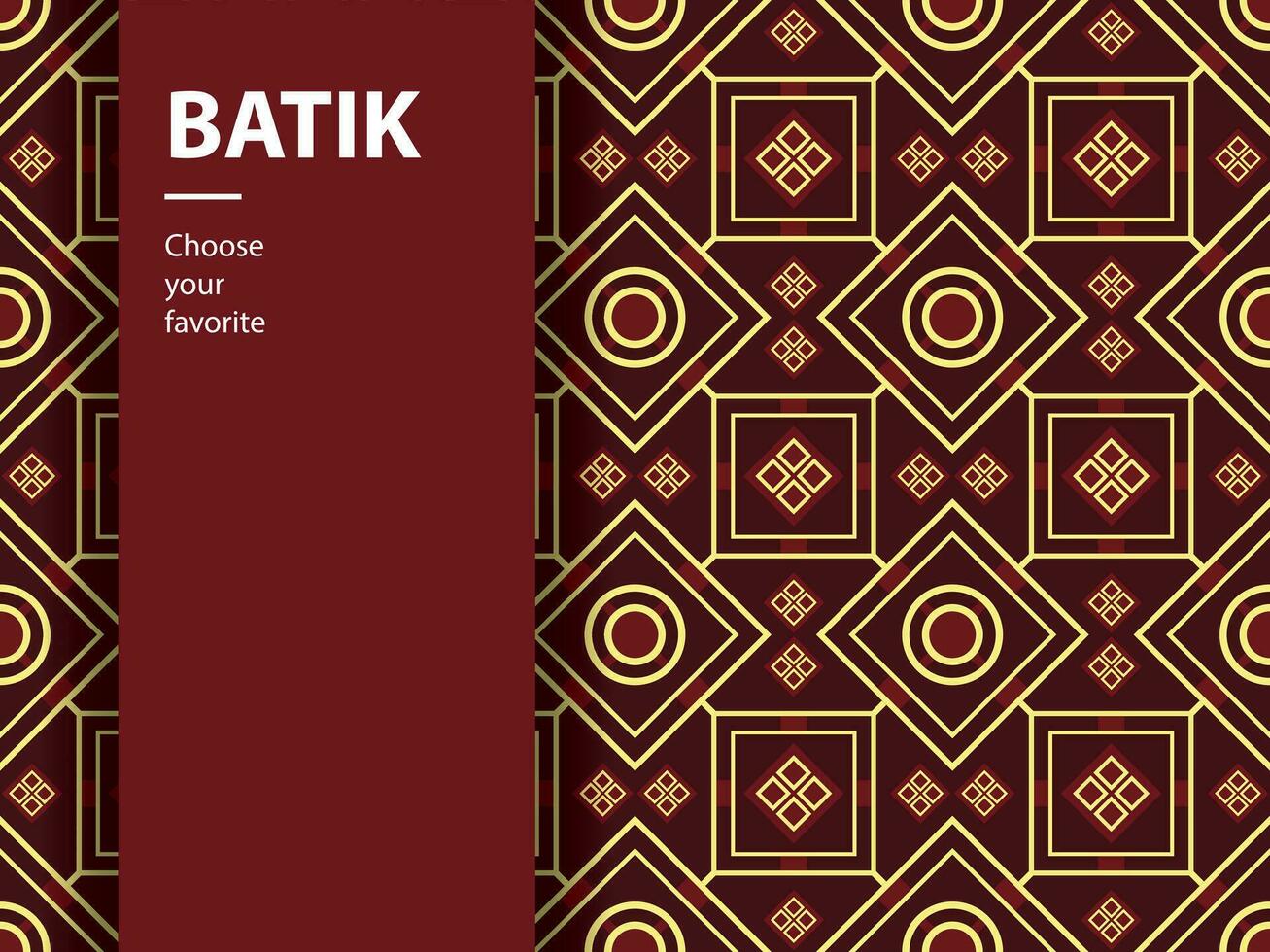 etnische batik vector indonesisch patroon mode naadloos vintage textiel abstract plat cultuur art