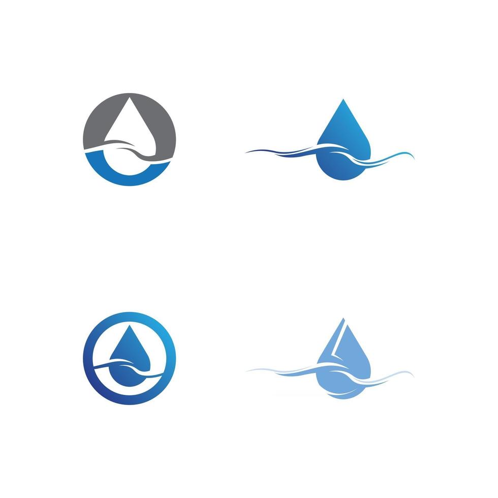 waterdruppel logo sjabloon vector golf pictogrammenset logo en ontwerp