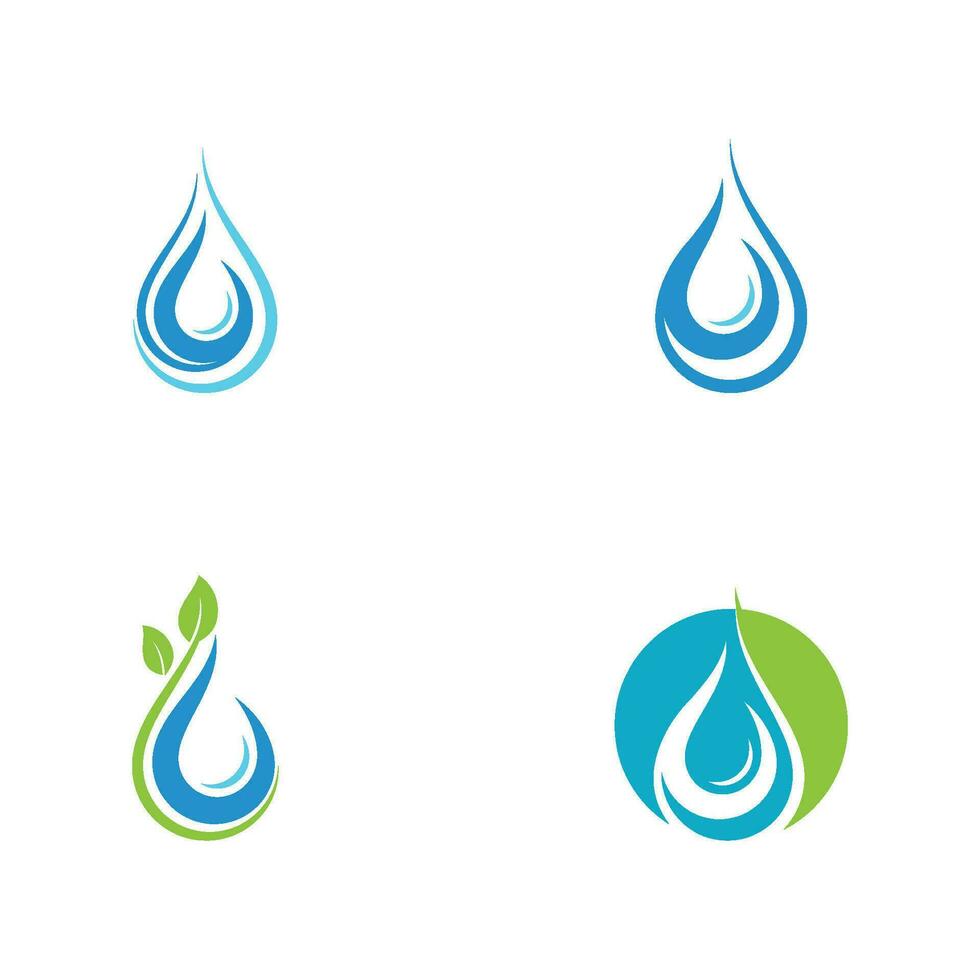 waterdruppel logo sjabloon vector