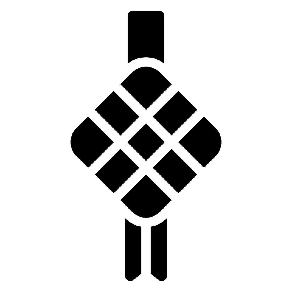 ketupat glyph-pictogram vector