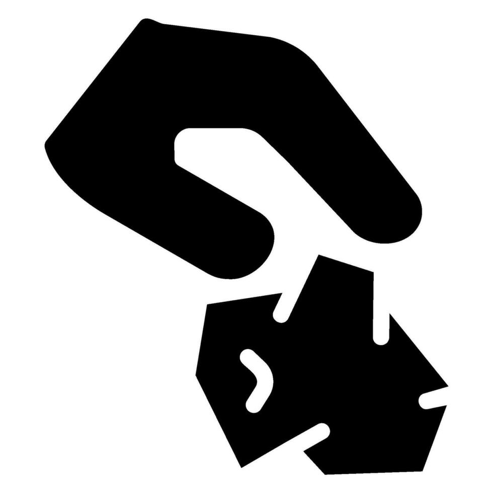 papierbak glyph-pictogram vector