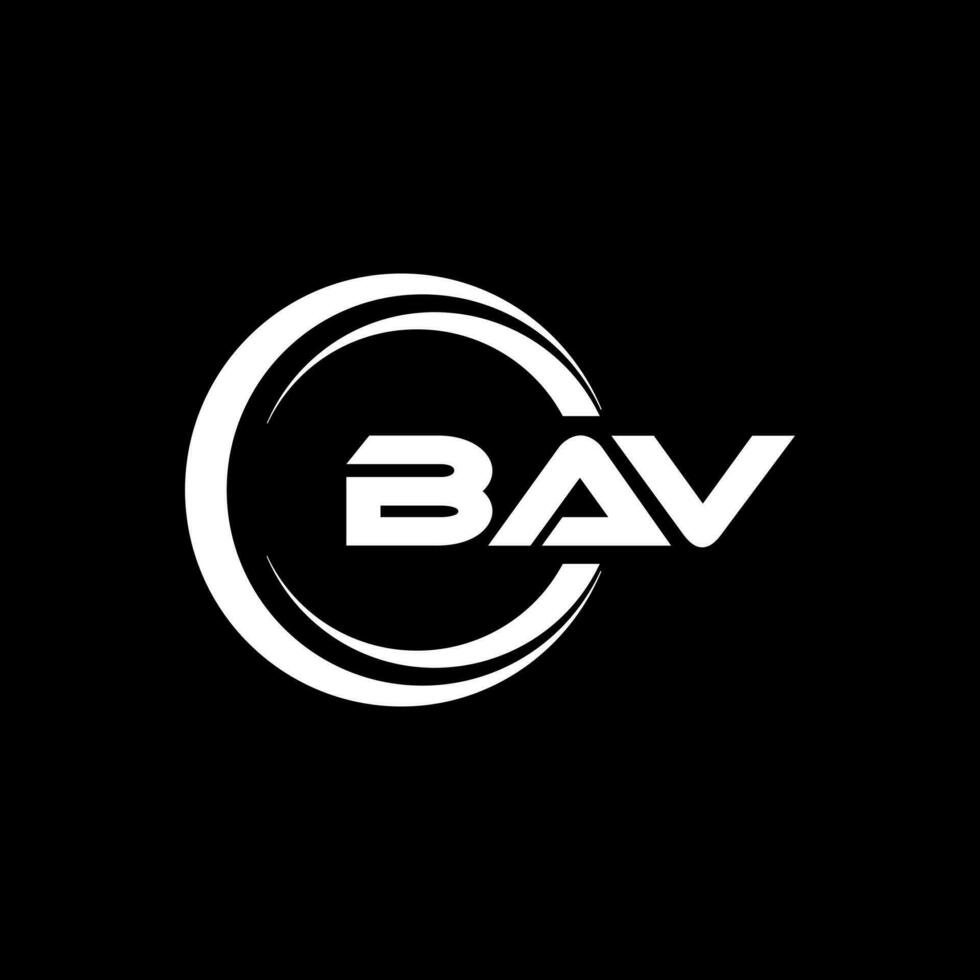 bav logo ontwerp, inspiratie voor een uniek identiteit. modern elegantie en creatief ontwerp. watermerk uw succes met de opvallend deze logo. vector