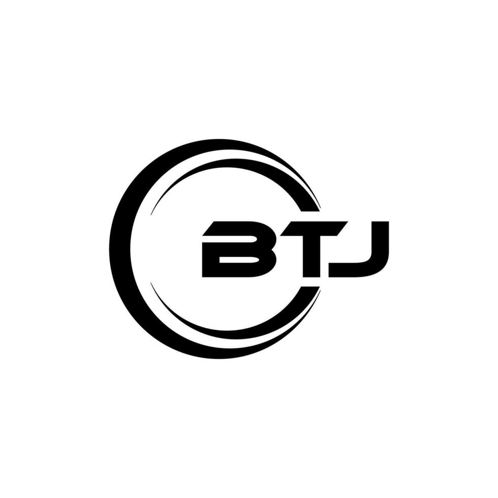 btj logo ontwerp, inspiratie voor een uniek identiteit. modern elegantie en creatief ontwerp. watermerk uw succes met de opvallend deze logo. vector