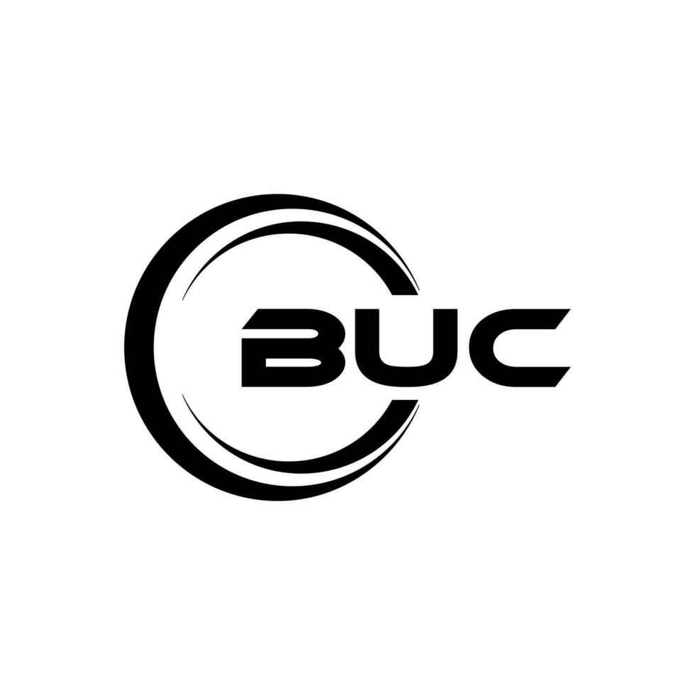 buc logo ontwerp, inspiratie voor een uniek identiteit. modern elegantie en creatief ontwerp. watermerk uw succes met de opvallend deze logo. vector