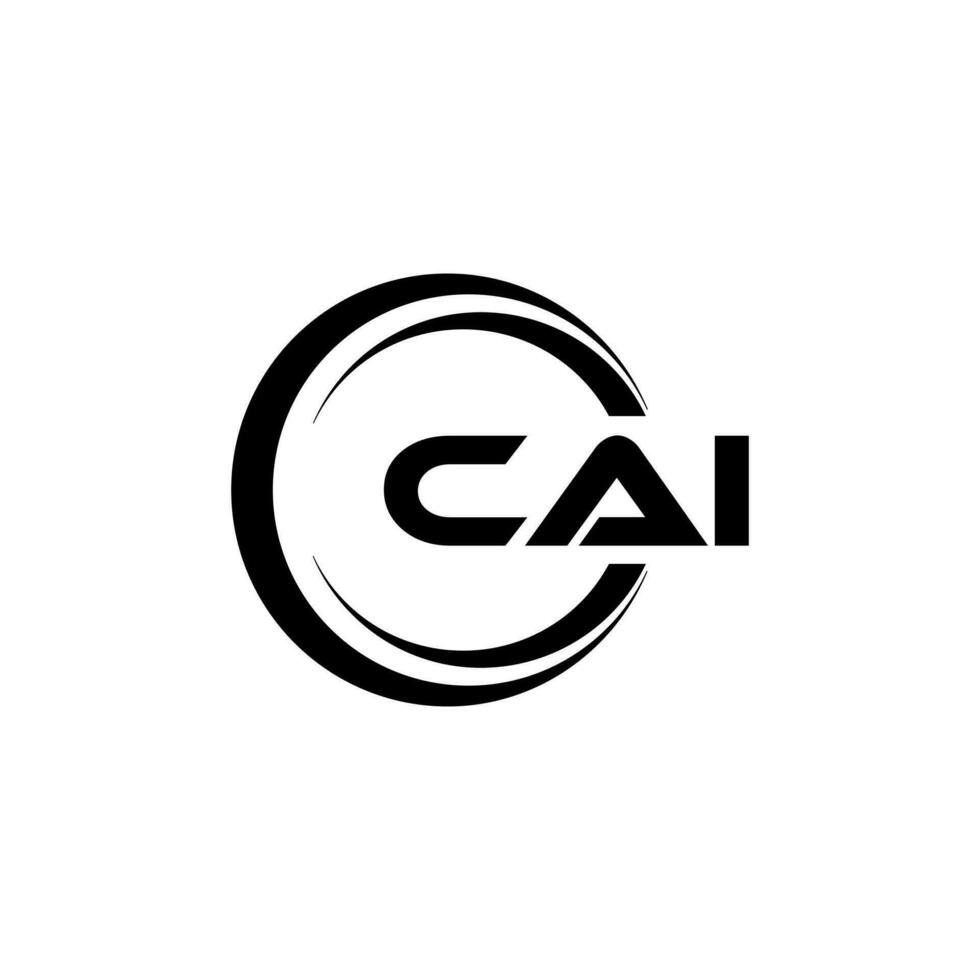 cai logo ontwerp, inspiratie voor een uniek identiteit. modern elegantie en creatief ontwerp. watermerk uw succes met de opvallend deze logo. vector