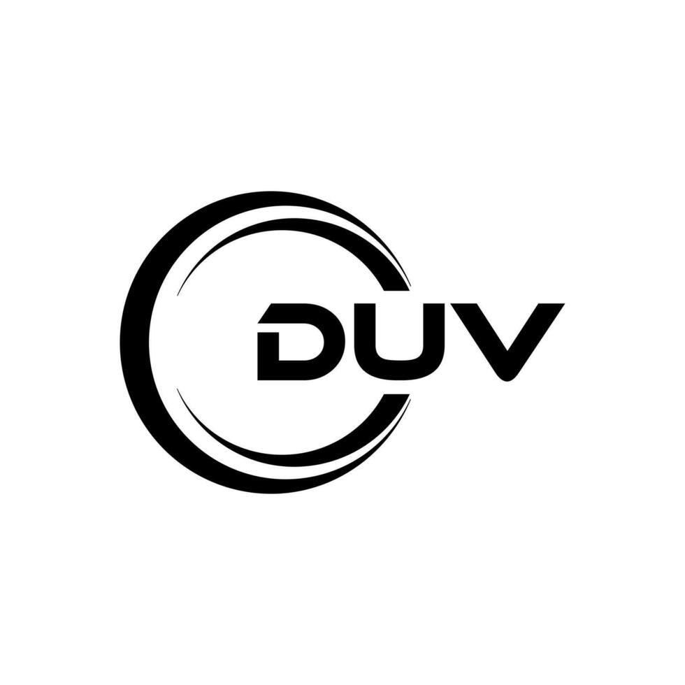 duv logo ontwerp, inspiratie voor een uniek identiteit. modern elegantie en creatief ontwerp. watermerk uw succes met de opvallend deze logo. vector