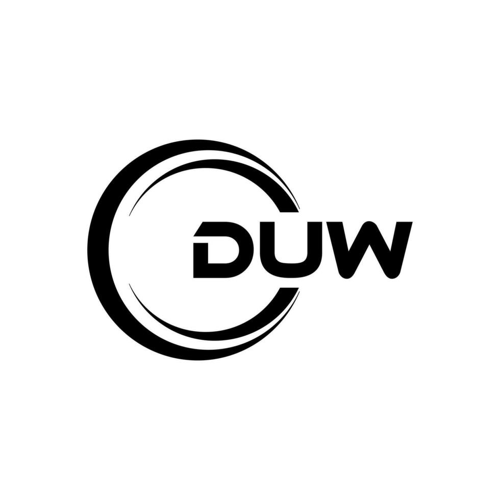 duw logo ontwerp, inspiratie voor een uniek identiteit. modern elegantie en creatief ontwerp. watermerk uw succes met de opvallend deze logo. vector