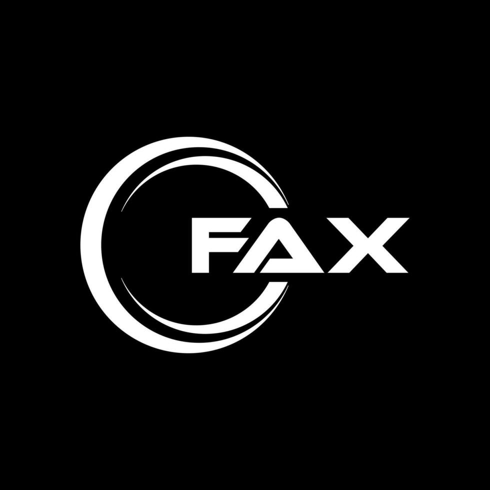 fax logo ontwerp, inspiratie voor een uniek identiteit. modern elegantie en creatief ontwerp. watermerk uw succes met de opvallend deze logo. vector