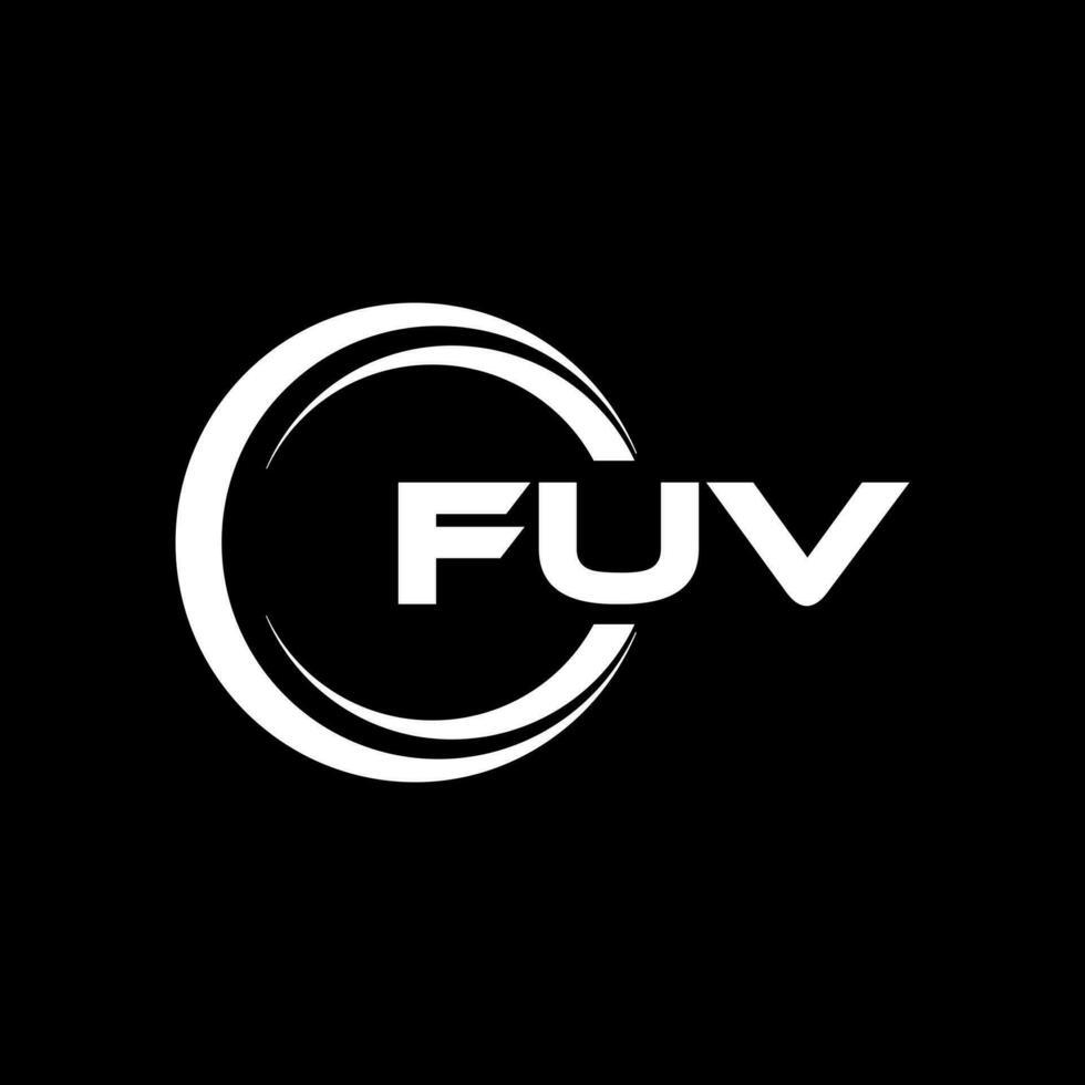 fuv logo ontwerp, inspiratie voor een uniek identiteit. modern elegantie en creatief ontwerp. watermerk uw succes met de opvallend deze logo. vector