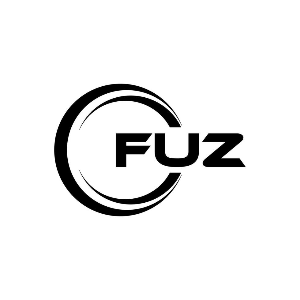 fuz logo ontwerp, inspiratie voor een uniek identiteit. modern elegantie en creatief ontwerp. watermerk uw succes met de opvallend deze logo. vector