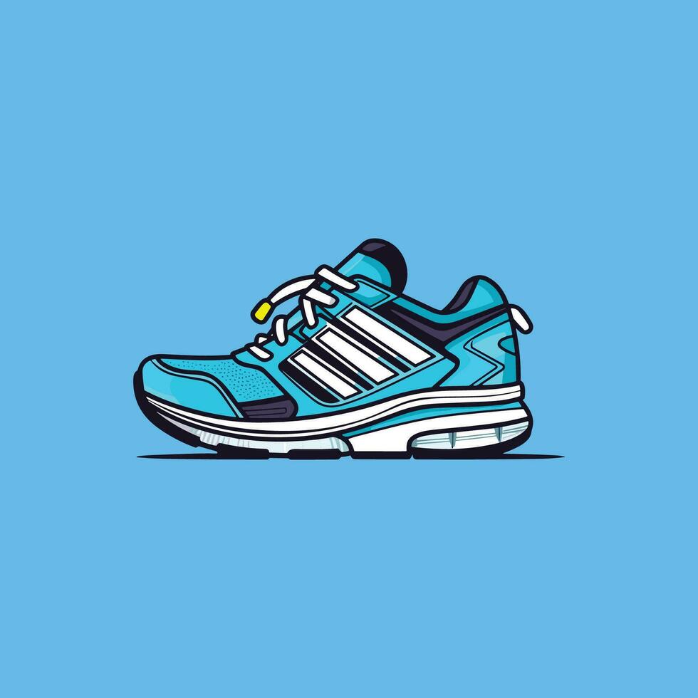 rennen schoenen vector klem kunst illustratie