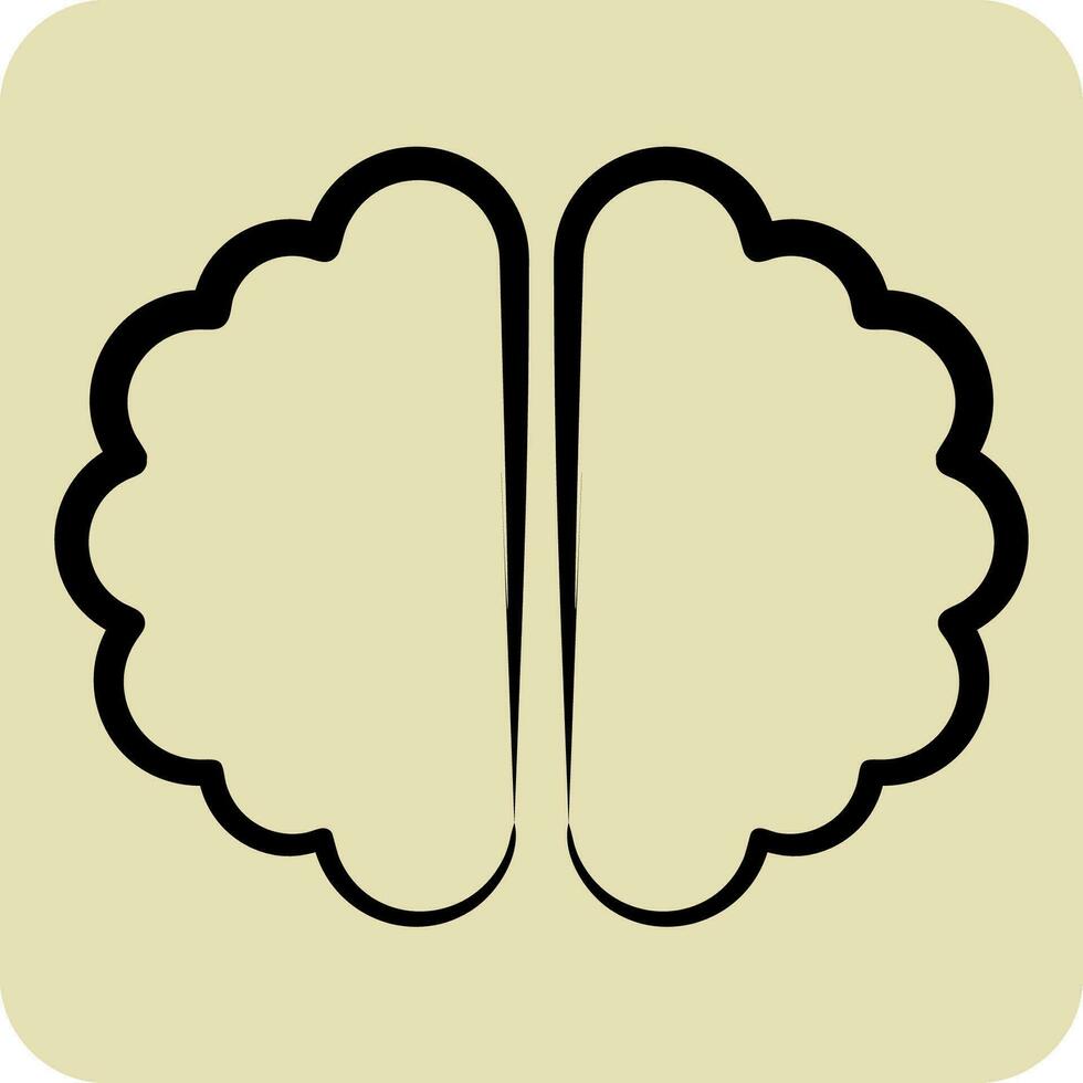 icoon brainstormen. verwant naar bedrijf analyse symbool. hand- getrokken stijl gemakkelijk ontwerp bewerkbaar. gemakkelijk illustratie vector