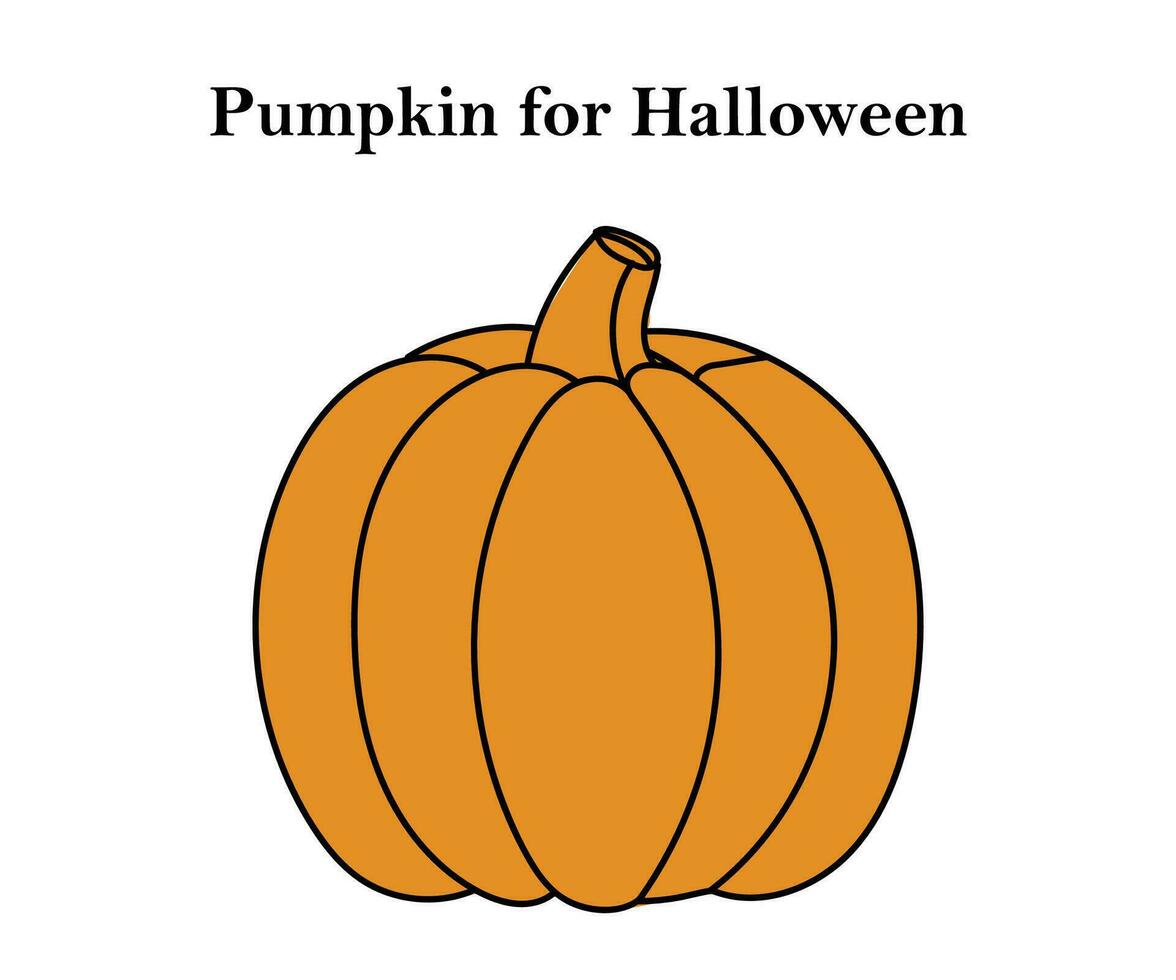 pompoen voor halloween en dankzegging kleurrijk ontwerp met vector illustratie
