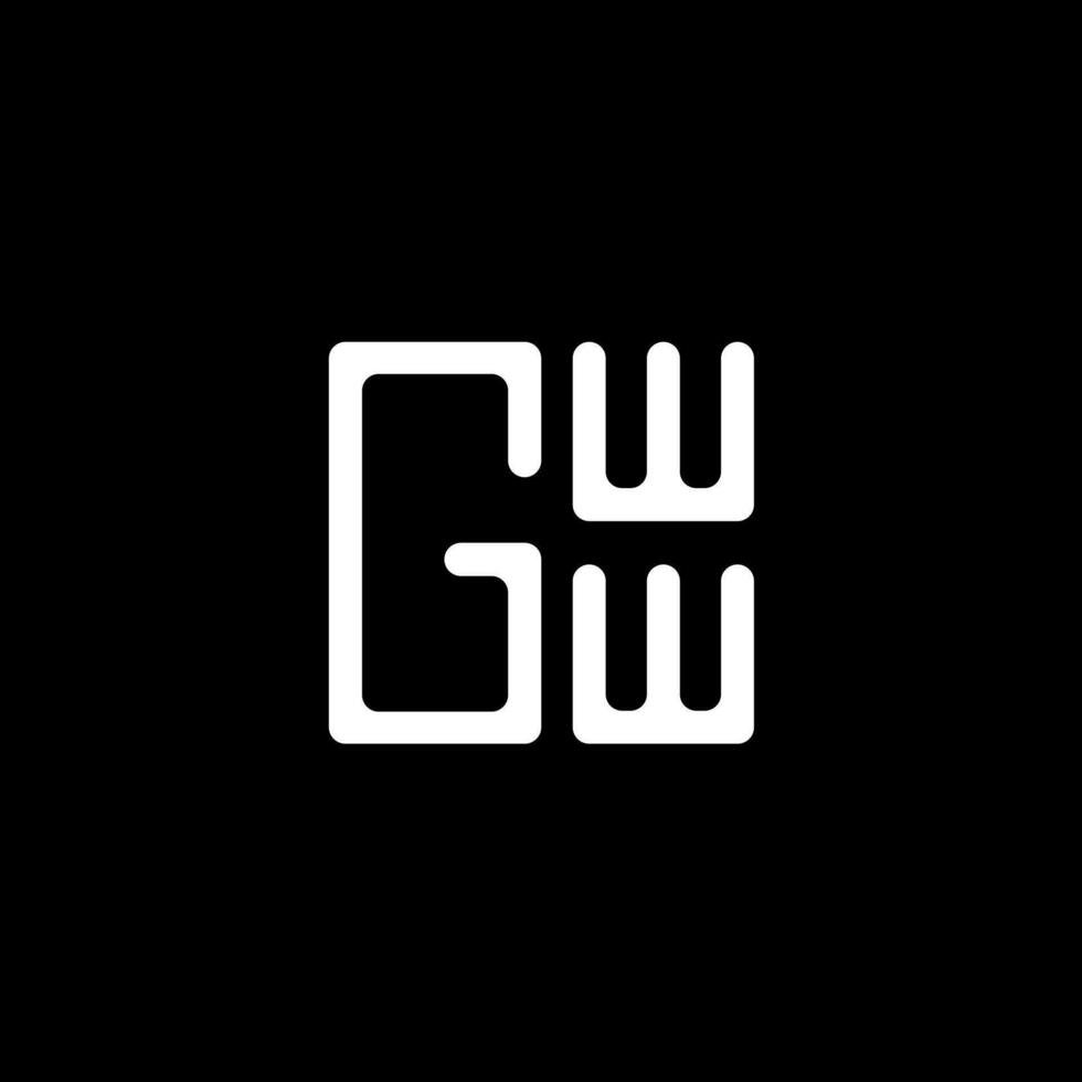 gww brief logo vector ontwerp, gww gemakkelijk en modern logo. gww luxueus alfabet ontwerp