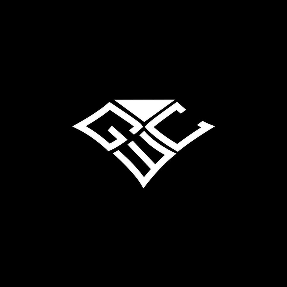 gwc brief logo vector ontwerp, gwc gemakkelijk en modern logo. gwc luxueus alfabet ontwerp