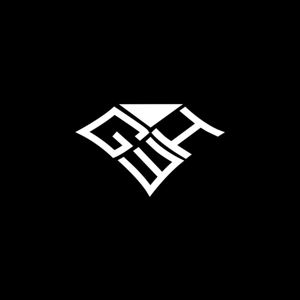 gwh brief logo vector ontwerp, gwh gemakkelijk en modern logo. gwh luxueus alfabet ontwerp