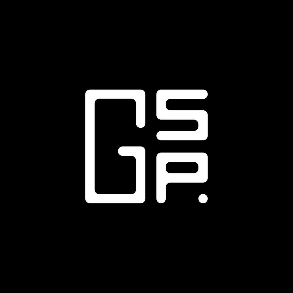gsp brief logo vector ontwerp, gsp gemakkelijk en modern logo. gsp luxueus alfabet ontwerp