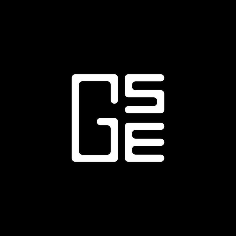 gse brief logo vector ontwerp, gse gemakkelijk en modern logo. gse luxueus alfabet ontwerp