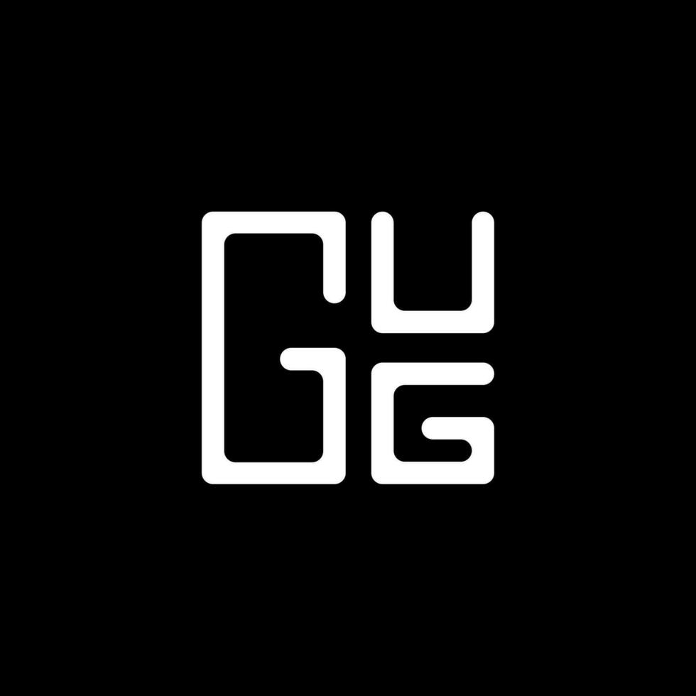 gug brief logo vector ontwerp, gug gemakkelijk en modern logo. gug luxueus alfabet ontwerp