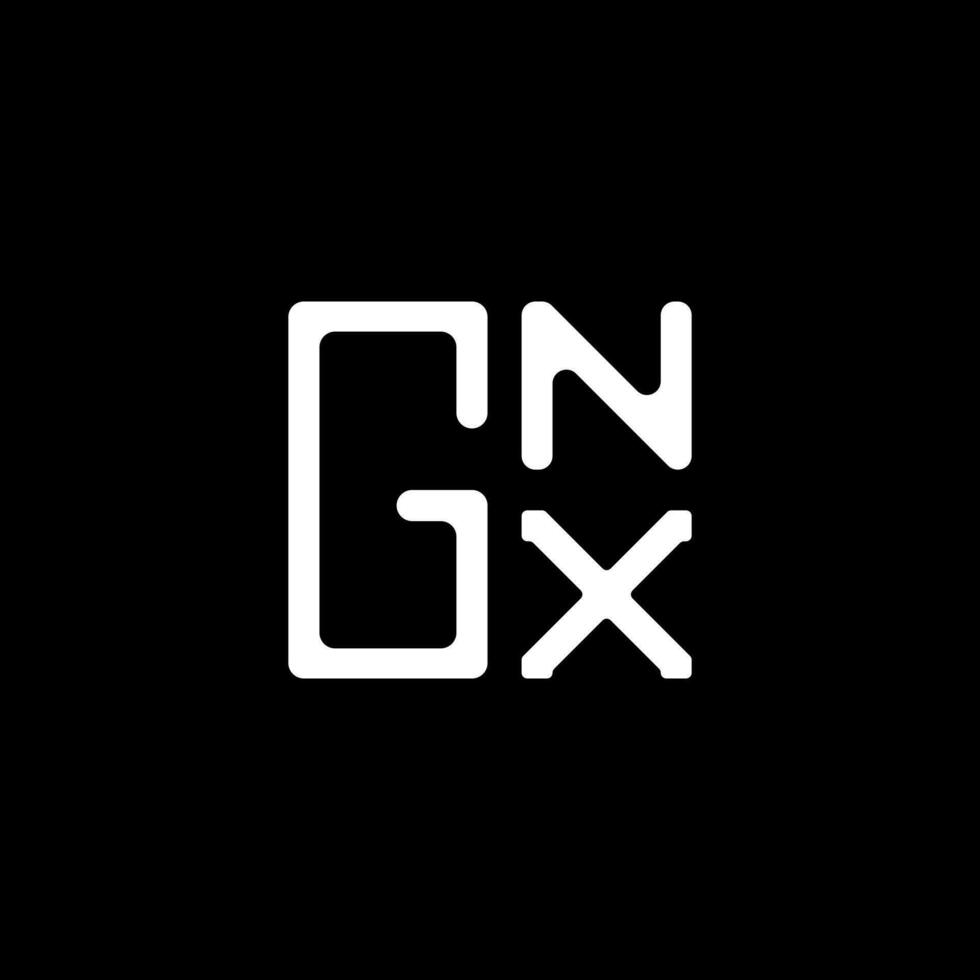 gnx brief logo vector ontwerp, gnx gemakkelijk en modern logo. gnx luxueus alfabet ontwerp